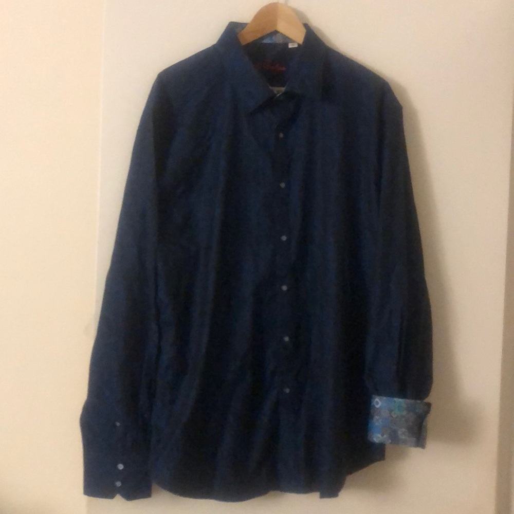Robert Graham navy men’s shirt 3XL